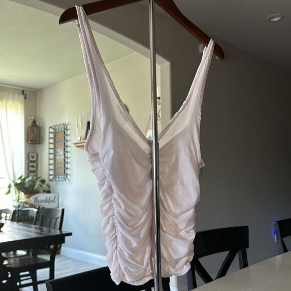 NWOT Free People All I Think About Brami Mesh Pink Tank Sleeveless Intimately S - Picture 9 of 14